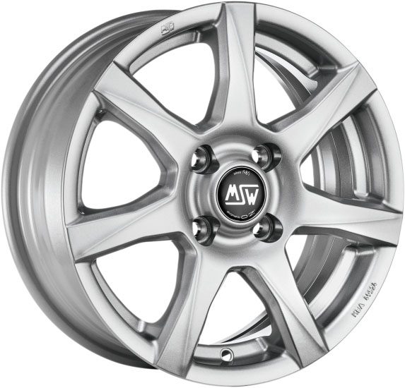 Felgen MSW 77 6.0x15 4x100 ET35 Full Silver