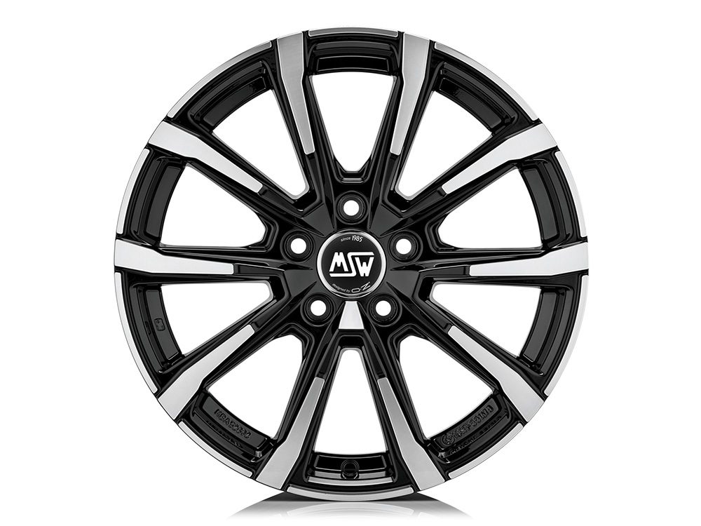 MSW 79 7.0x17 5x114.3 ET35 GLOSS BLACK FULL POLISHED Felgen
