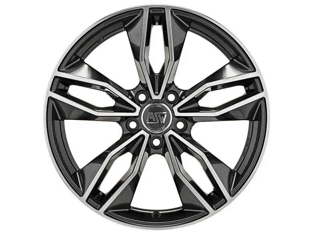 MSW 71 7.5x17 5x100 ET35 GLOSS DARK GREY FULL POLISHED Felgen
