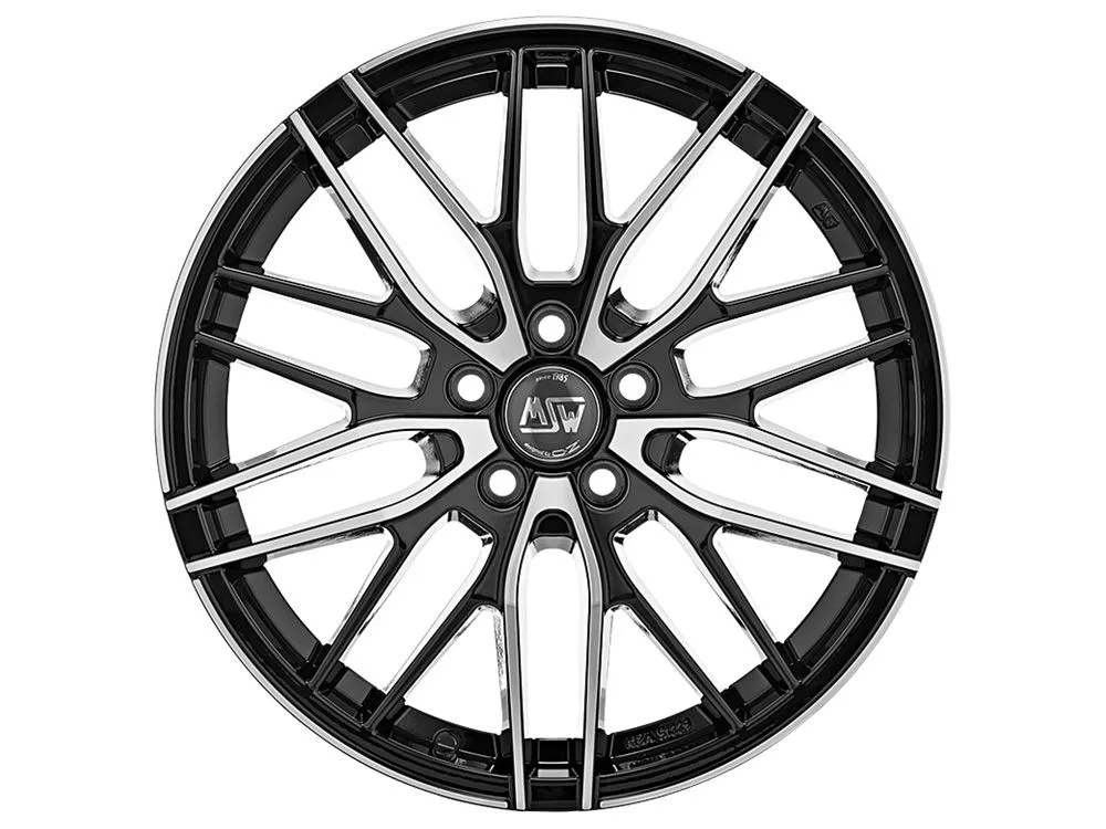 MSW 72 7.0x17 5x114.3 ET40 BLACK FULL POLISHED (GBFP) Felgen