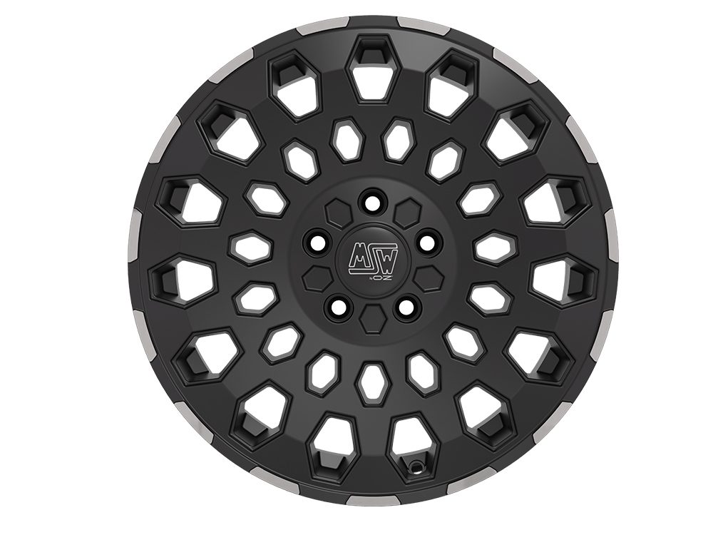 MSW 99 VAN 8.0x19 6x120 ET45 MATT BLACK LIP POLISHED Felgen