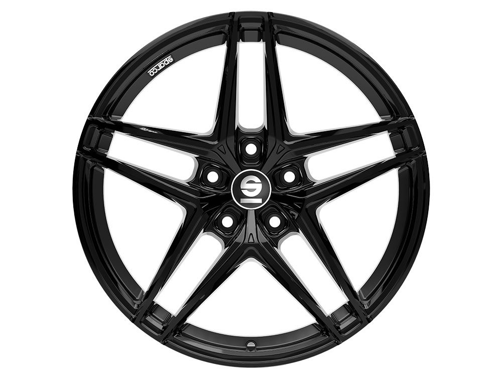 Sparco RECORD 8.0x19 5x120 ET35 GLOSS BLACK Felgen