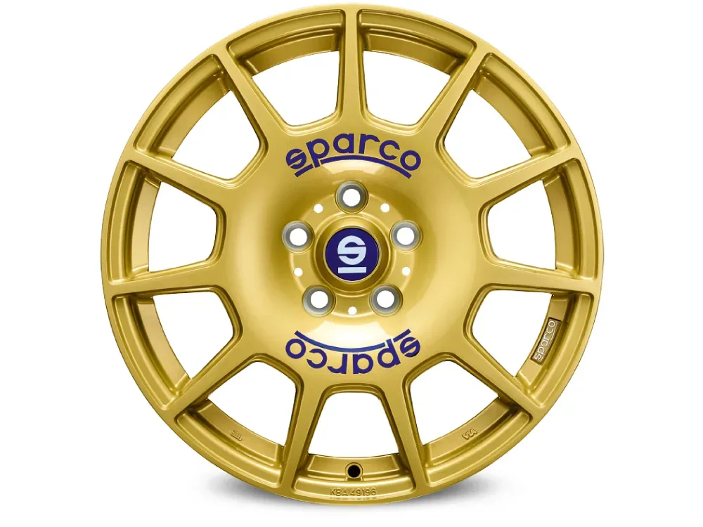 Felgen Sparco TERRA 7.5x17 5x100 ET48 Race Gold Blue Lettering
