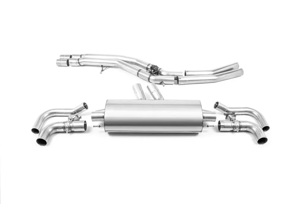 OPF-Back mit Klappensystem Milltek  2x76mm OE Tips für AUDI Q8 (4MN, 4MT)  RS FSI Mild Hybrid quattro 600ps