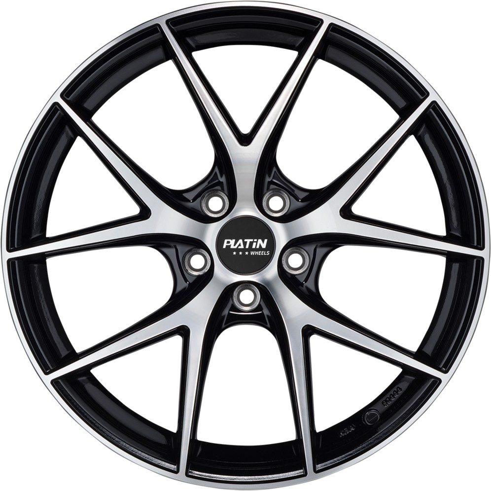 Felgen Platin P94 8.0x19 5x112 ET30 Schwarz Poliert