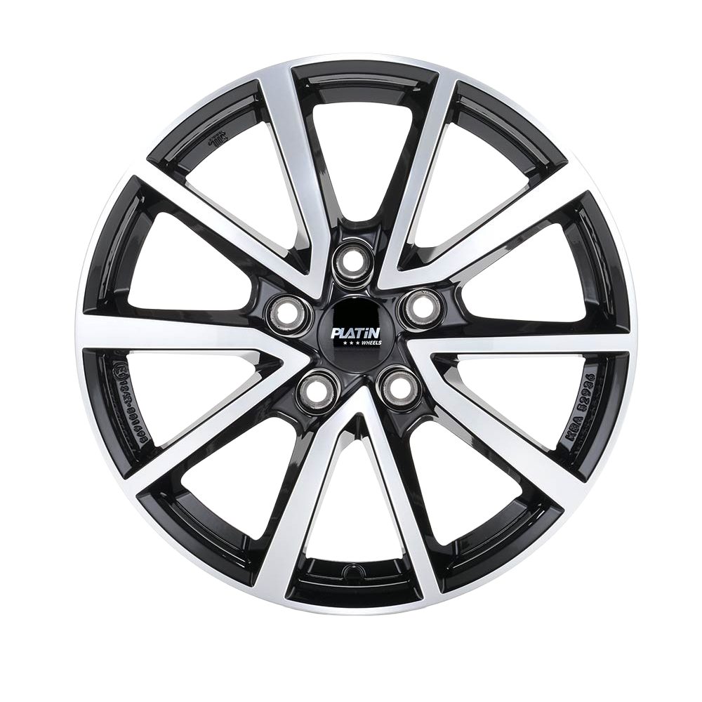 Felgen Platin P95 6.0x16 5x100 ET45 D-schwarz Fr.pol