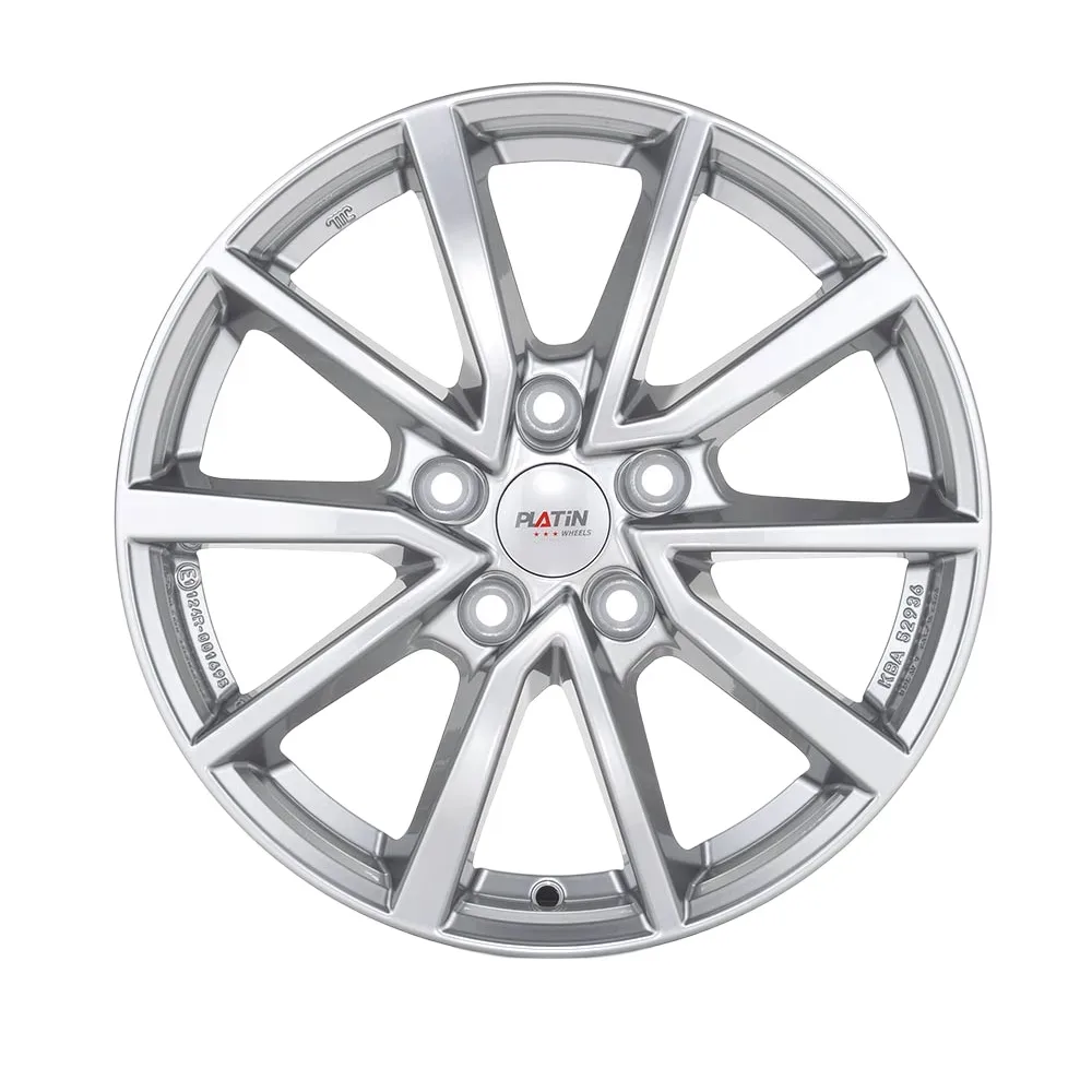 Felgen Platin P95 6.0x17 5x100 ET39 Metall Silber