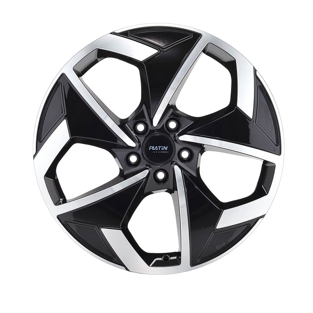 Platin P104 7.0x18 5x108 ET50 BLACK POLISHED Felgen