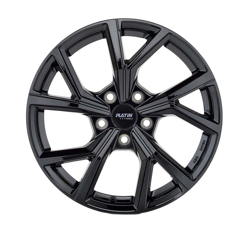 Felgen Platin P115 7.5x18 5x108 ET50 Black Shiny