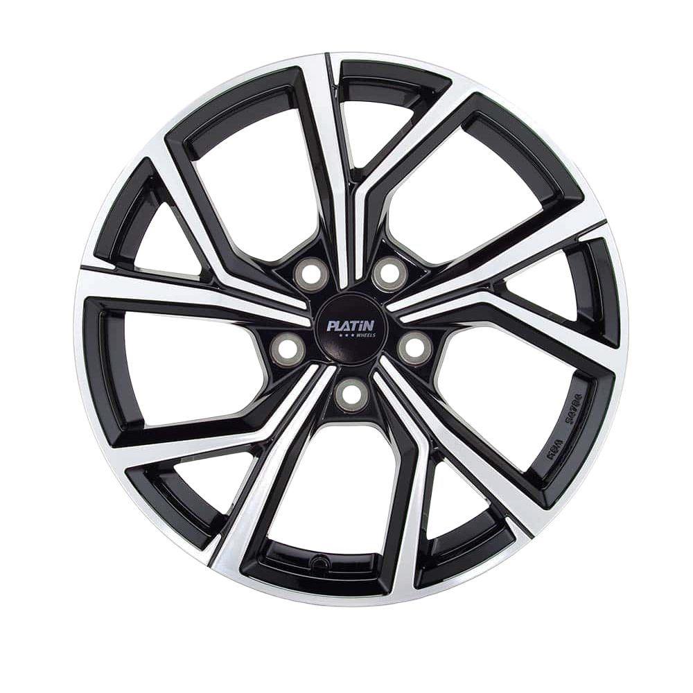 Felgen Platin P115 6.5x17 5x112 ET46 Black Polished