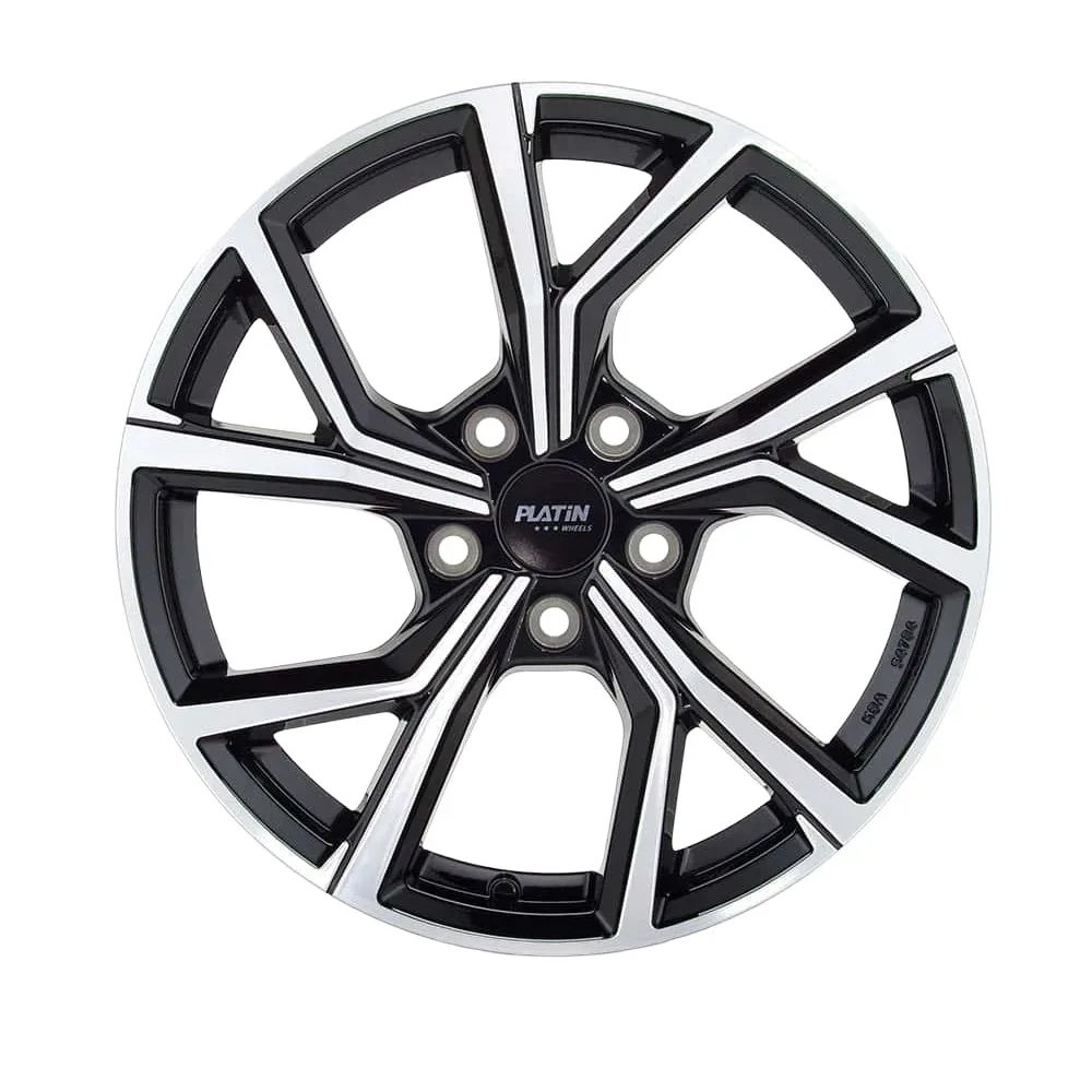 Platin P115 6.5x16 5x114.3 ET40 BLACK POLISHED Felgen