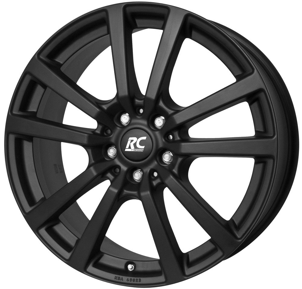 RC Design RC25T 6.5x16 5x130 ET60 Schwarz Klar Matt Felgen