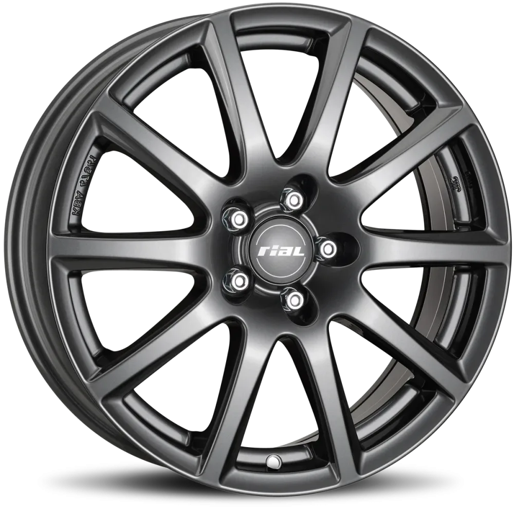 RIAL Milano 6.5x16 4x108 ET38 titanium Felgen