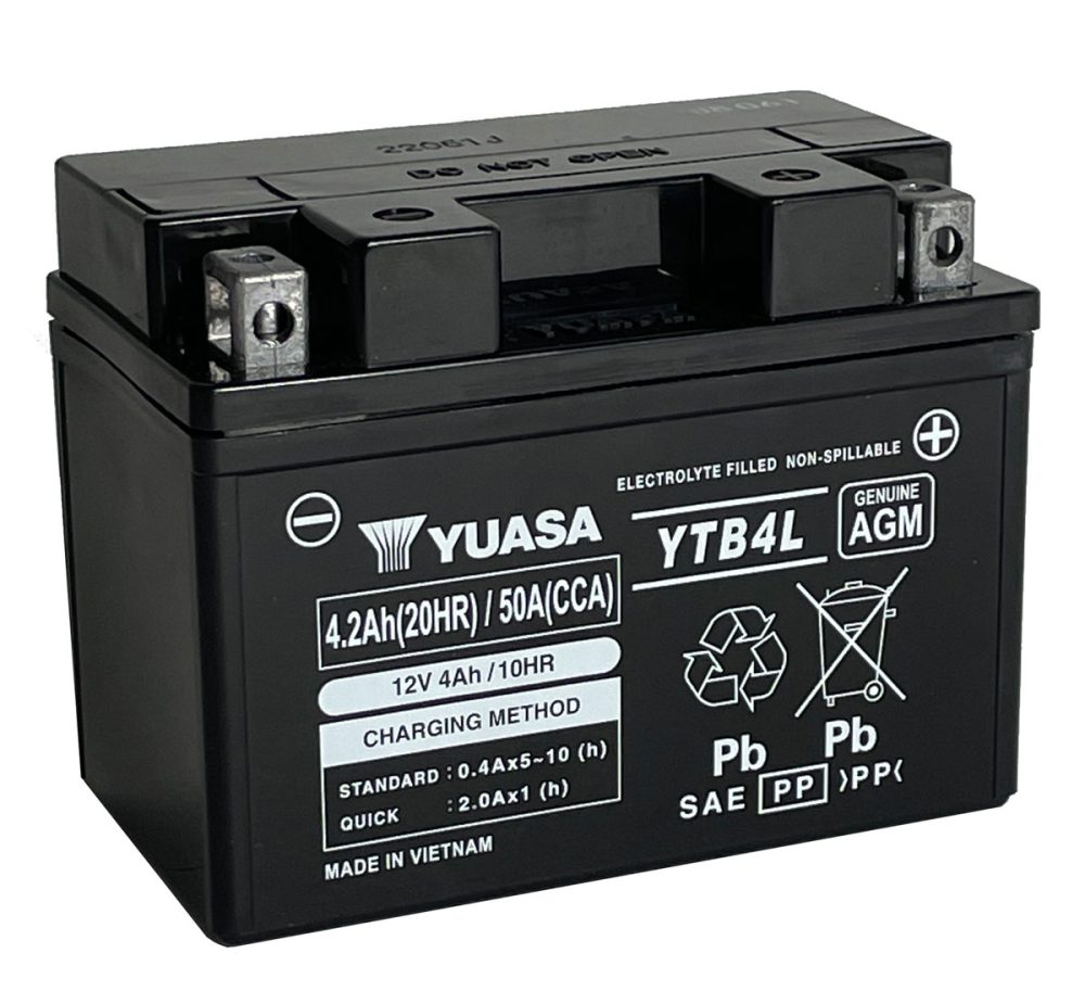 Batterie Yuasa YTB4L  12V 4.2Ah