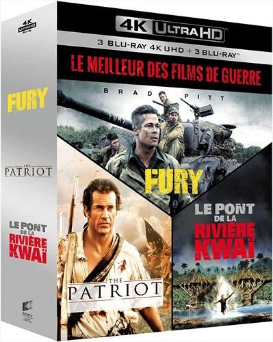 Coffret Fury, The Patriot, Le Pont de la rivière Kwai (FR)