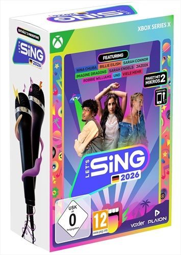 Let's Sing 2026 German Version + 2 Mics (DE)