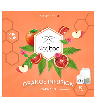 Orange Infusion Cannabis-Hanftee 2.8g Teebeutel - 10pc