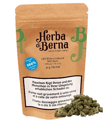 Strawberry Minibuds Small CBD Buds Indoor - 42g