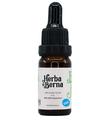 CBD Öl 18% THC-frei Breitspektrum Hanftropfen - 10ml