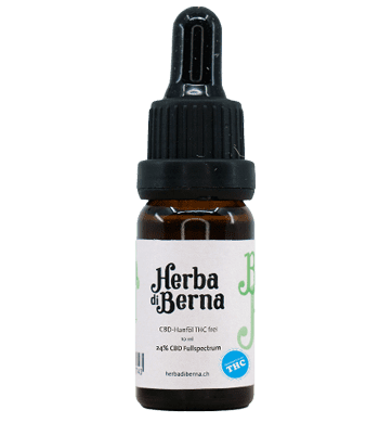 CBD Öl 24% THC-frei Breitspektrum Hanftropfen - 10ml