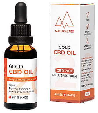 Gold CBD Öl 20% Vollspektrum Hanftropfen - 10ml