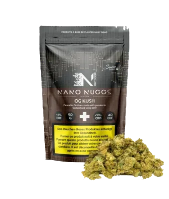 Nano Nuggs OG Kush Small CBD Buds Outdoor - 50g