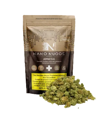Nano Nuggs Amnesia Small CBD Buds Outdoor - 50g
