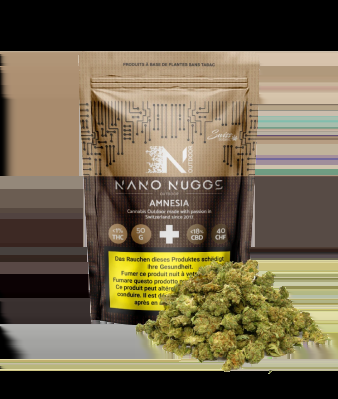 Nano Nuggs Amnesia Small CBD Buds Outdoor - 50g
