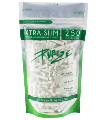Xtra Slim Weiss Aktivkohlefilters für Joints - 250pc