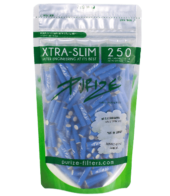 Xtra Slim Blau Aktivkohlefilters für Joints - 250pc