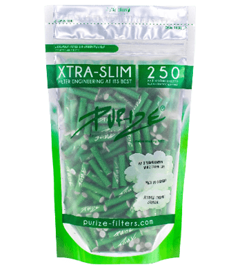 Xtra Slim Grün Aktivkohlefilters für Joints - 250pc