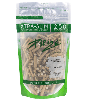Xtra Slim Organic Aktivkohlefilters für Joints - 50pc