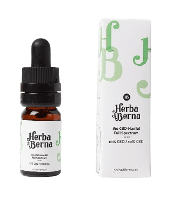 Hanföl mit 10% CBD + 10% CBG Vollspektrum Tropfen - 10ml