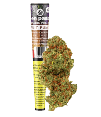 Fruit Punch Vorgedrehter CBD-Joint Indoor - 1pc
