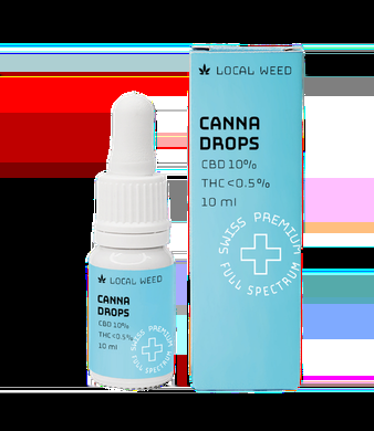Canna Drops CBD Öl 10% Vollspektrum Hanftropfen - 10ml