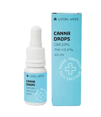 Canna Drops CBD Öl 10% Vollspektrum Hanftropfen - 10ml