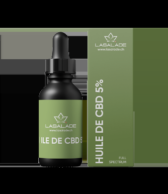 Naturlisches CBD Öl 5% Vollspektrum Hanftropfen - 10ml