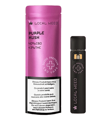 Purple Kush Einweg Full-Spectrum CBD Vape Pen 40% - 1ml
