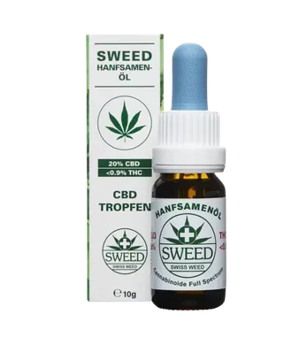 CBD Öl 20% Vollspektrum mit Hanfsamenöl - 10ml