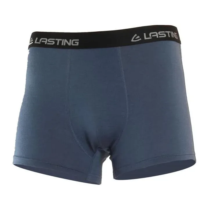 Lasting NORO Merinowolle Boxer-Shorts, 160gr - denim blue