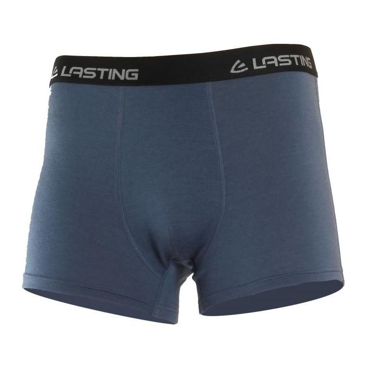Lasting NORO Merinowolle Boxer-Shorts, 160gr - denim blue