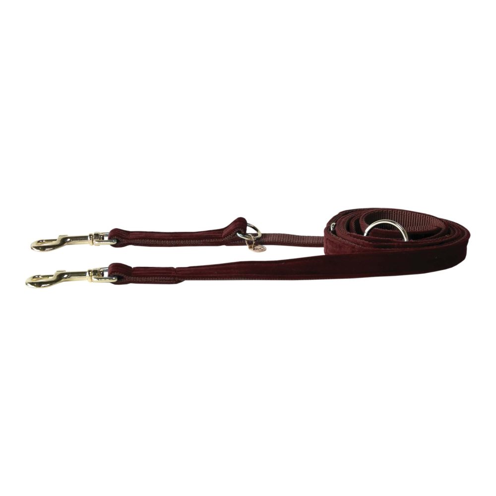 Kentucky Dogwear Hundeleine Velvet - bordeaux