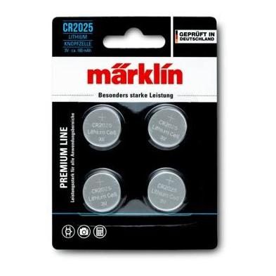 Märklin Premium Line Lithium CR2025 Knopfzelle, 3V, 4er