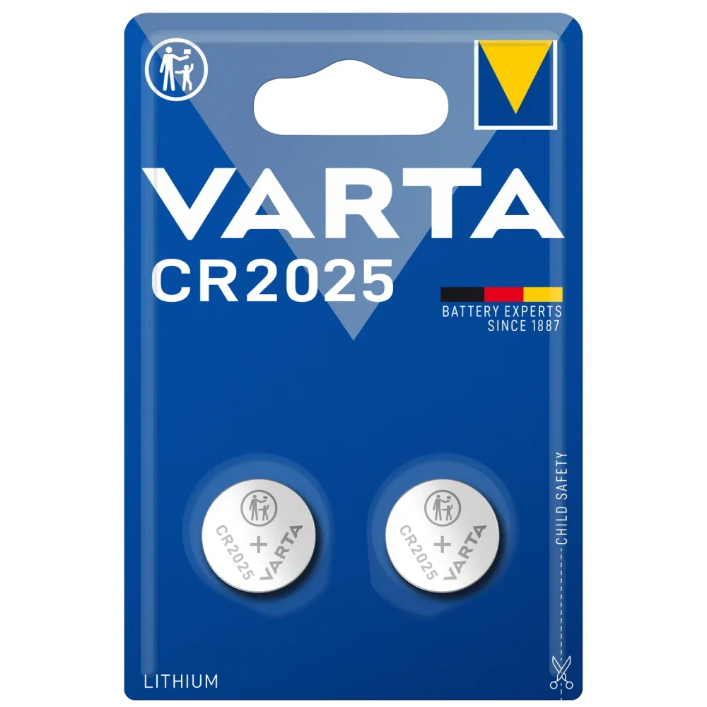 Knopfzelle VARTA Lithium CR2025 2 Stk.