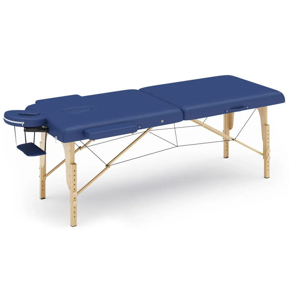 Massageliege 2-Zonen blau