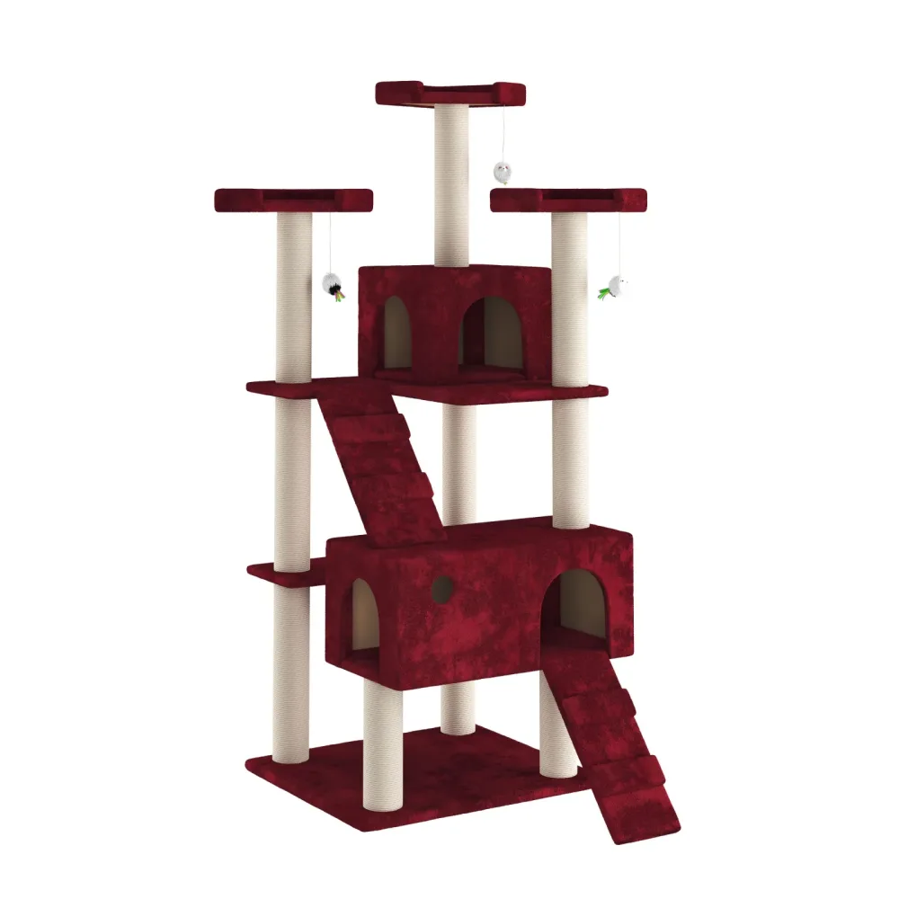 Katzenbaum MIRO 182 cm rot