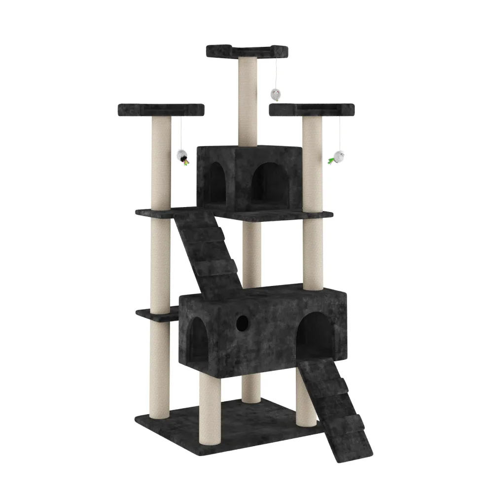 Katzenbaum MIRO 182 cm schwarz