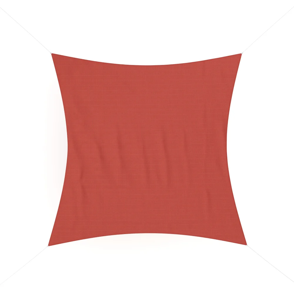 Sonnensegel Quadrat 5 x 5 m rot