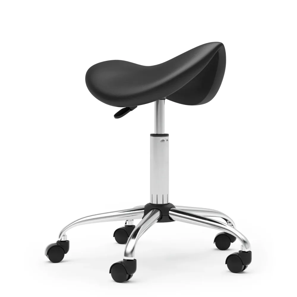 Sattelhocker Drehstuhl schwarz