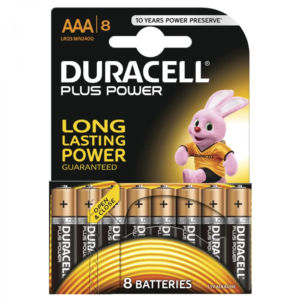Batterie AAA DURACELL Plus Power 8 Stk.